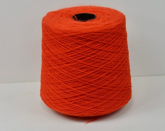 Orange Pure New Zealand Wool Yarn pour tricot, tissage et crochet à la main et à la machine - Luxury Yarn Cake