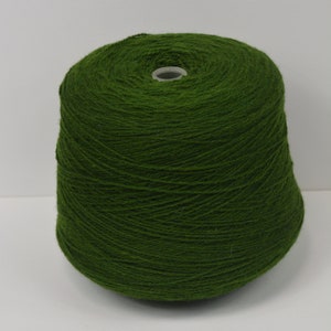 Filati di lana neozelandese puri verdi per maglieria a mano e uncinetto - Torta di filati di lusso, verde