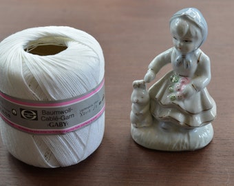 BAUMWOLLE-CABLÉ Fil de coton GABY Warp Tread 100% Pure Mercerised Crochet Blanc Fil de coton 50g - 175m