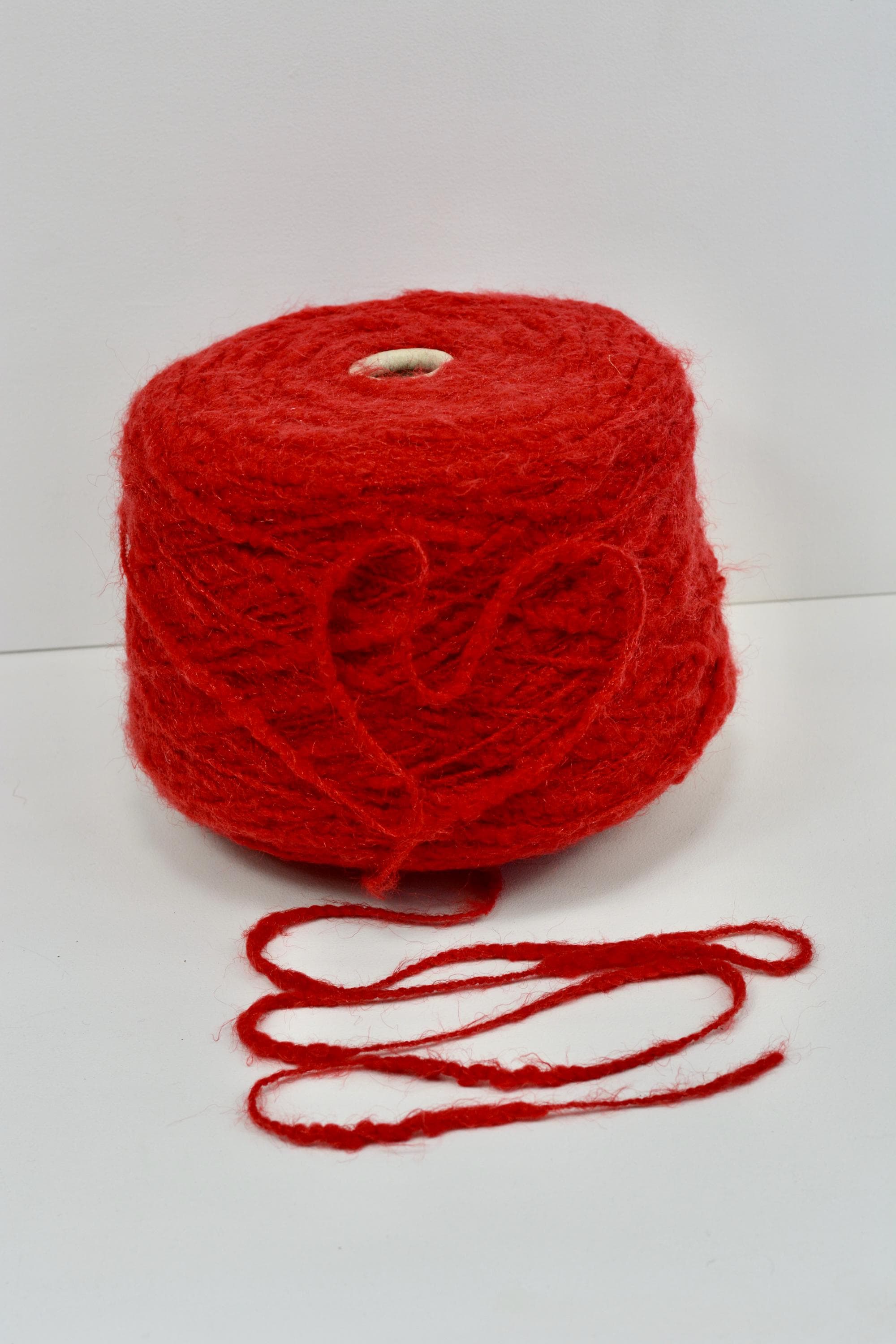 Wool Alpaca Blend Yarn - Red Colour for Knitting, Crocheting, and