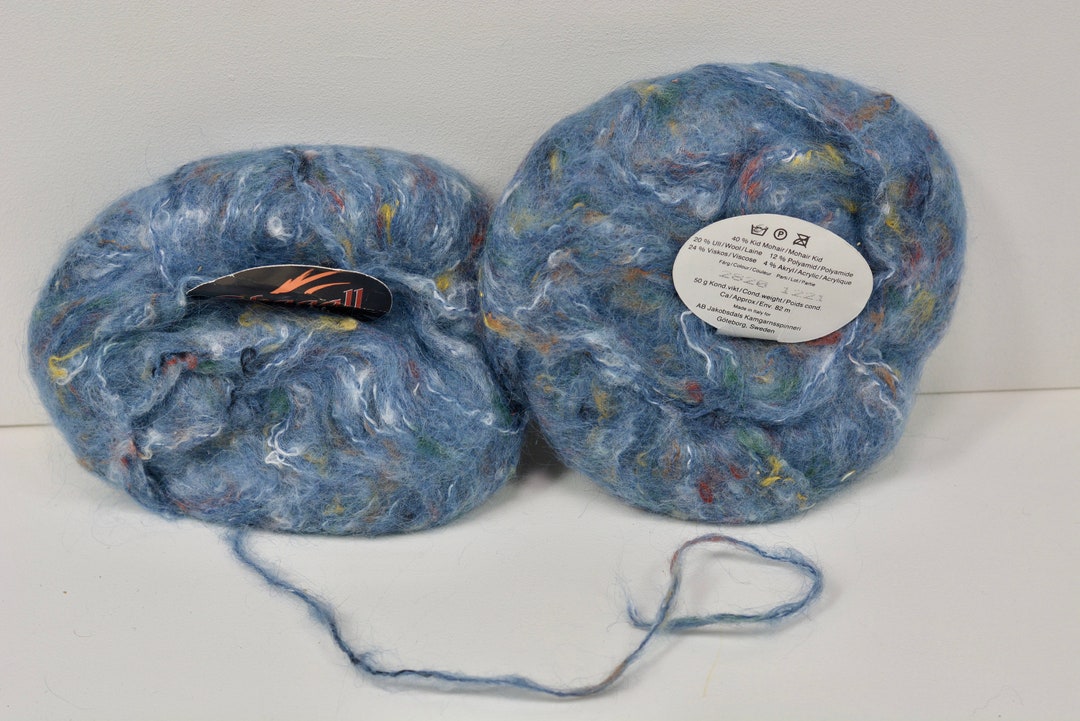 [ 直播92折適用!] Mohair rough vintage knit / blue main image 1