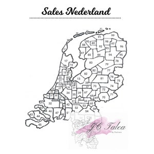 Salesmap Pays-Bas codes postaux
