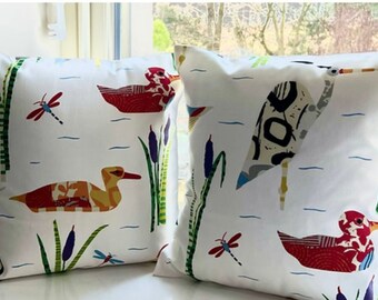 Calico ducks design cushion covers
