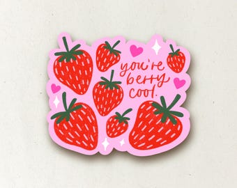 Pegatinas - Eres Berry Cool / Fresas