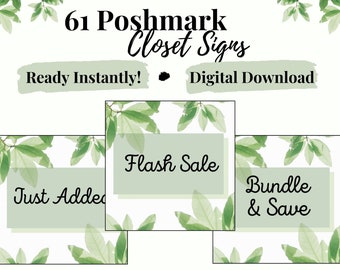 Poshmark Closet Signs - Poshmark Dividers help increase sales, attract new followers and keep your Poshmark closet organized for your buyers