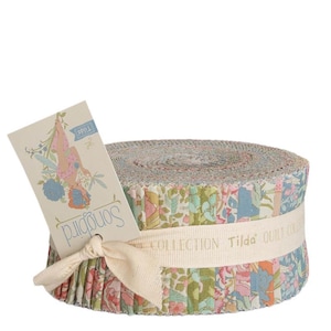 TILDA Stoffe, Stoffpaket SONGBIRD, Jelly Roll - Stoffschnecke - Stoffrolle