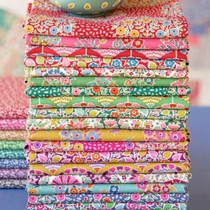 TILDA Stoffe, Stoffpaket "Pie in the Sky", Fat Eighth Bundle, Patchworkstoffe, Quiltstoffe, Baumwollstoffe, Nähprojekt
