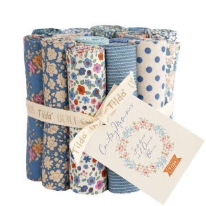 TILDA Stoffe, Stoffpaket CREATING MEMORIES Summer, Fat Eighth Bundle, Patchworkstoffe, Quiltstoffe, Baumwollstoffe, Nähprojekt