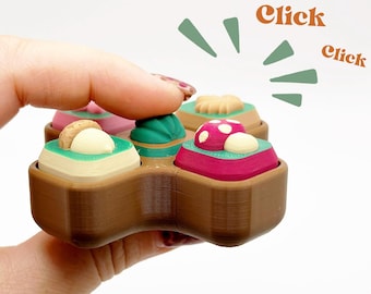 Fall Desk Decor Adult Fidget Toys Mechanical Keyboard Fidget 3D Printed Clicker Boo Basket Asmr Stim Stocking Stuffer For Teens Keycaps