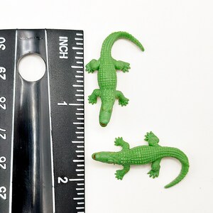 5pc Miniature Alligator Figurines, Tiny Mini Figure, Diorama Supplies ...
