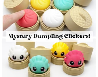 Dumpling Fidget Clicker Mystery Box 3d Printed Adult Fidget Toys Desk Pet For Teens Blind Box asmr Kawaii Desk Decor edc Gear 3dprint
