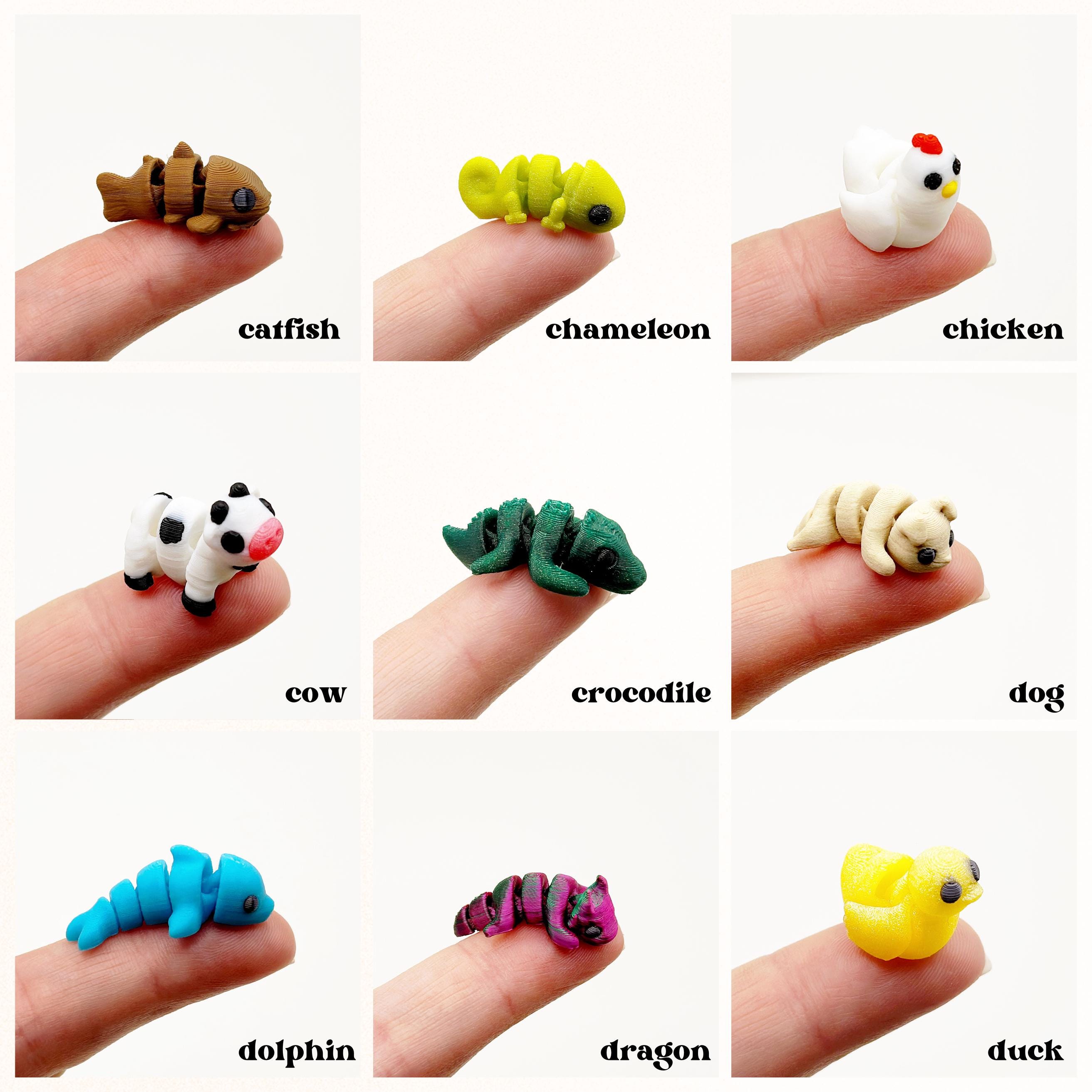 Mini Animals, Minis, Mini Figures, Tiny Animals Axolotl 3d Print ...