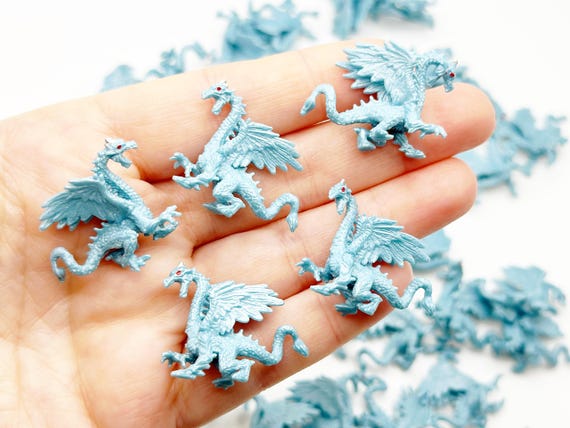5pc Miniature Dragon Figurines Mini  Dragon Figure Diorama Supplies Terrarium Fairy Garden Crystal Dragon Micro Fantasy Miniatures Terrain