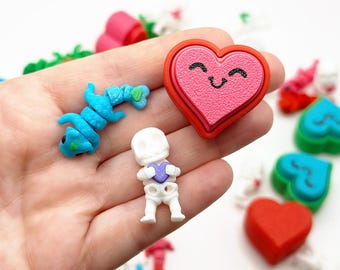 Class Valentines Exchange Valentine School Daycare Candy Alternative Class Gift Articulated Dragon Mechanical Keyboard 3d Printed Fidgets
