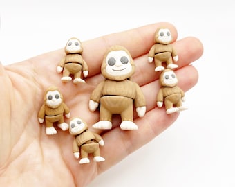 Bigfoot Figurine board game pieces Supernatural Creepy Cute Cryptids 3d Printed Miniatures Cryptozoology Paranormal Fidgets Articulated