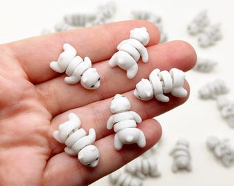 Articulated Polar Bear 3d Printed Animals Stress Reliever Stim Toys asmr Desk Pet Adult Fidget Diorama Mini Fidget Small Arctic Polarbear