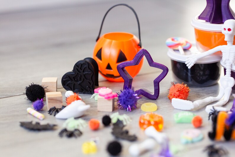 Halloween Playdough Kit, Halloweensensory Kit, Play Dough Kit, Sensory