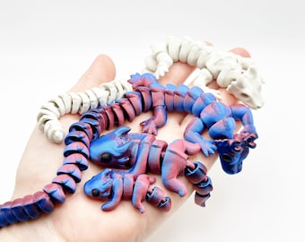 Articulated Dragon Dragon Figure 3D Printed Dragon Fidget Stim Toy Stress Relief Adult Fidget Toy Fidget Toy Flexible Dragon Flexible Dragon