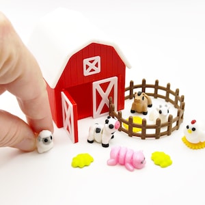 Articulated Farm Animals 3d Printed Chicken Figure Stress Reliever Stim Adult Fidget Toys Desk Pet Rooster Diorama Pig Cow Advent Calendar