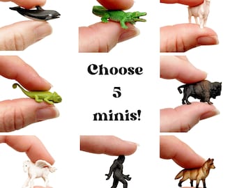 Créez vos propres figurines miniatures, animaux, jardins féeriques, fournitures de loisirs créatifs, terrariums, dioramas, calendriers de l'Avent et fournitures pour résine à savon.