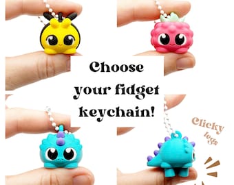Fidget Clicker Keychain Stim Toy asmr Advent Filler Clicky Edc Pain Fidget Decora Kei Kandi Pastel Accessories Kidcore Cutecore Weirdstuff