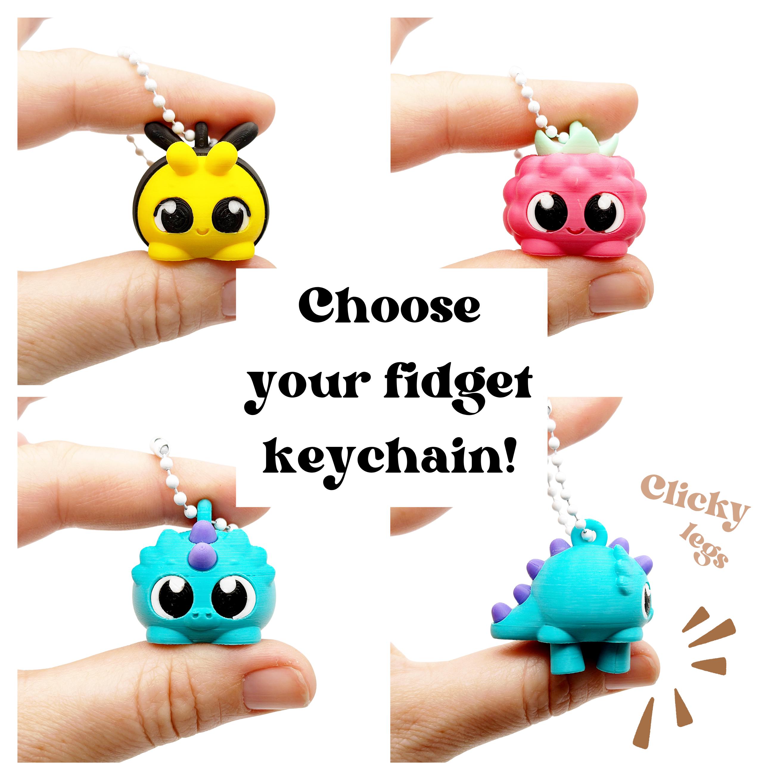 Kidcore Keychains Fidget Clicker Keychain Stim Toy Asmr Advent Filler Clicky Edc Pain ...