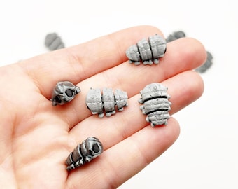 Baby Trilobite 3d Printed Animals Articulated Fossil Diorama Terrarium Fairy Garden Miniatures Desktop Decoration Miniature Adult Fidget Toy