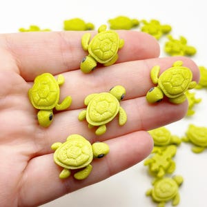 5pc Miniature Sea Turtle Figurines, Tiny Mini Figure, Diorama, Terrarium, Small Fairy Garden, Miniatures, 3D printed, fidget toy,Party Favor