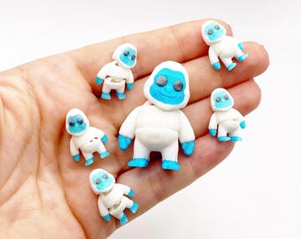 Yeti Figurine board game pieces Supernatural Creepy Cute Cryptids 3d Printed Miniatures Cryptozoology Paranormal Fidgets Articulated Monster