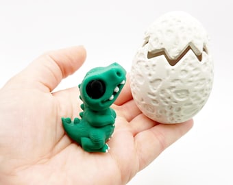 Dinosaur Easter Egg hunt Fossil Party Desk Pet Zen Sensory Desk Buddy Stim Toy 3D Printed Fidget Filled Dinosaur Valentine Basket Filler Boy