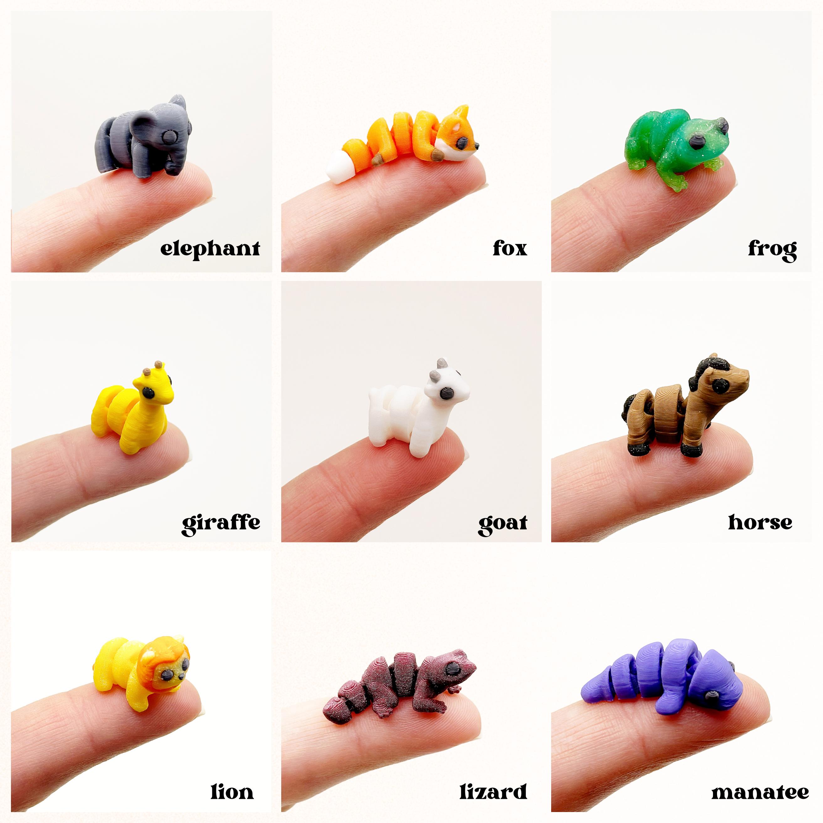 Mini Animals, Minis, Mini Figures, Tiny Animals, 3D Printed Minis ...
