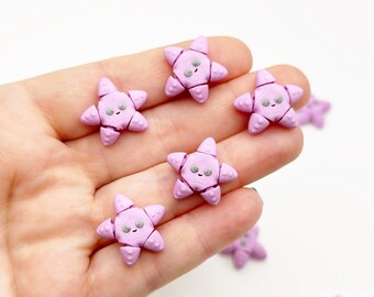 小さなヒトデ 小さめのヒトデ。サイズ20～23mm。6個入り。商品番号94。米国へ