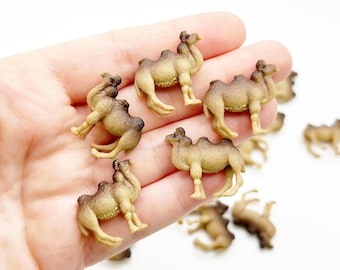 5pc Camel Miniature Figurines Tiny Mini Figure Diorama Terrarium Small Fairy Garden Miniatures Micro Dollhouse Animals Statue Supplies