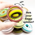 Fidget Spinner Ring Adult Fidget Toys Stim Toy Hand Spinner 3d Printed Gyroscope Desk Pet Silent Quiet Desk Fidgets Sensory Stress Relief