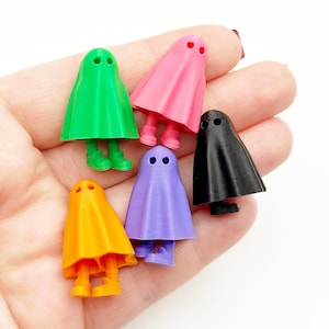 Ghost, Halloween Decoration, Trending 3d Print, Stress Relief, Halloween Advent, Dancing Ghost, Cute Posable Ghost, Ghost with Hidden Legs