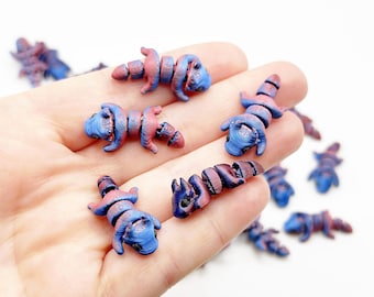 Articulated Dragon Fidget Stim Toy 3D Printed Animals Miniatures Terrarium Diorama Supplies Desk Pet Flexible Dragon Sensory Toys Adult Baby