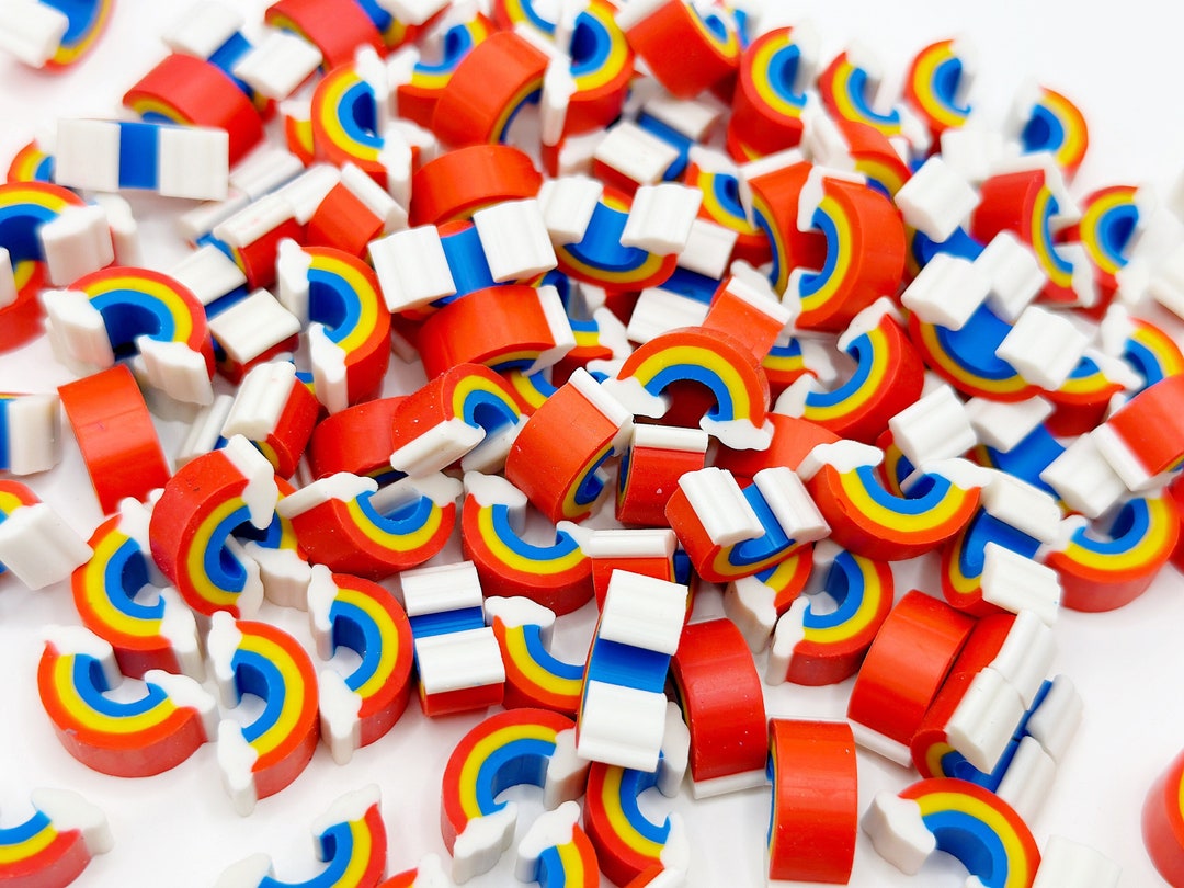 Mini Rainbow Erasers for Kids 10 Pc Teacher Supplies Etsy