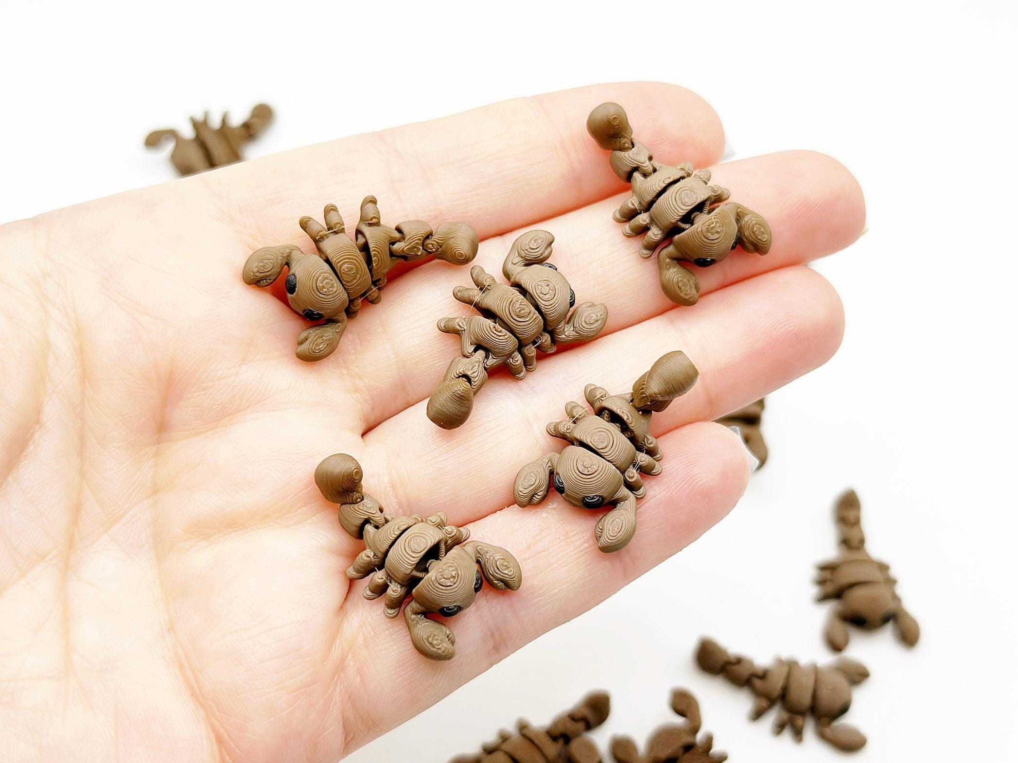 Mini Scorpions Articulated Animals 3D Printed Diorama Supply Desk