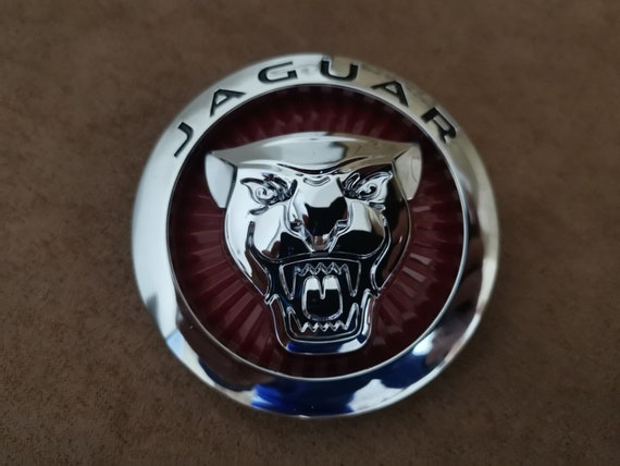 1 Pcs Jaguar Front Grille Badge Emblem Red / Silver 72mm - Etsy
