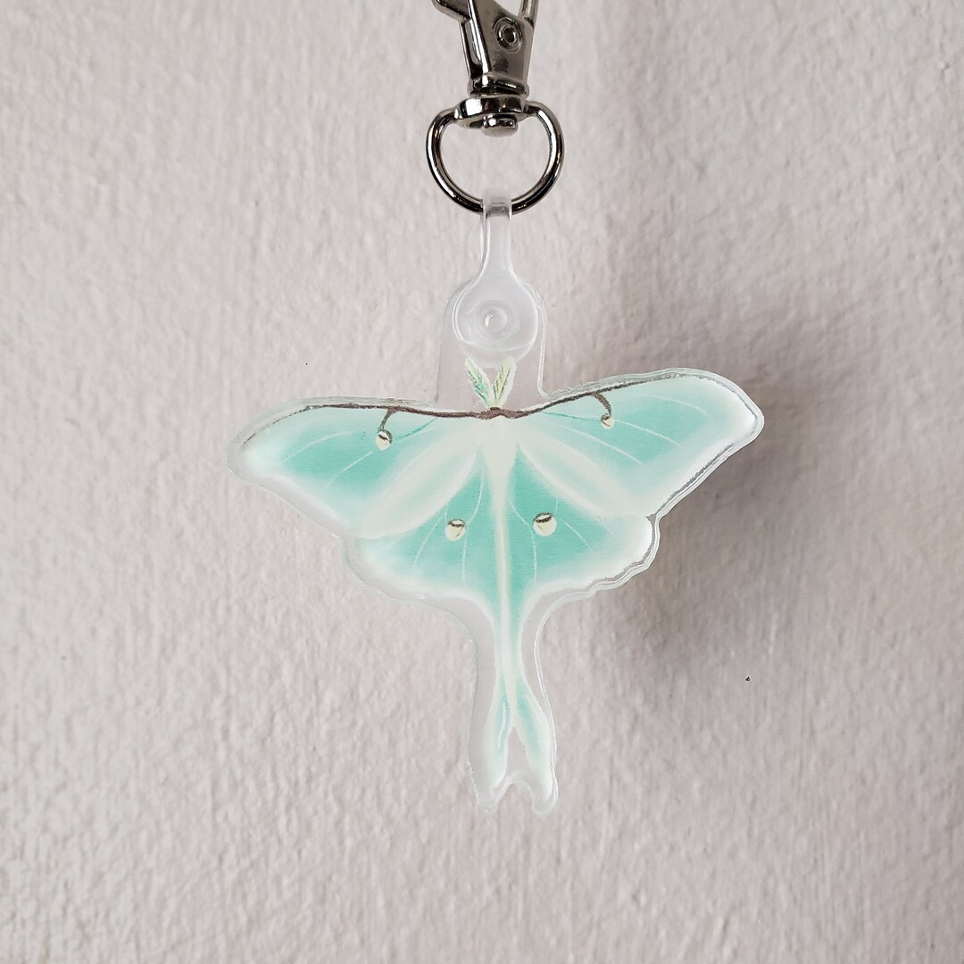 Moth Key Racks Cute Key Chain Luna Moth Insect Tigger Moth Kawaii Accessory - Etsy
