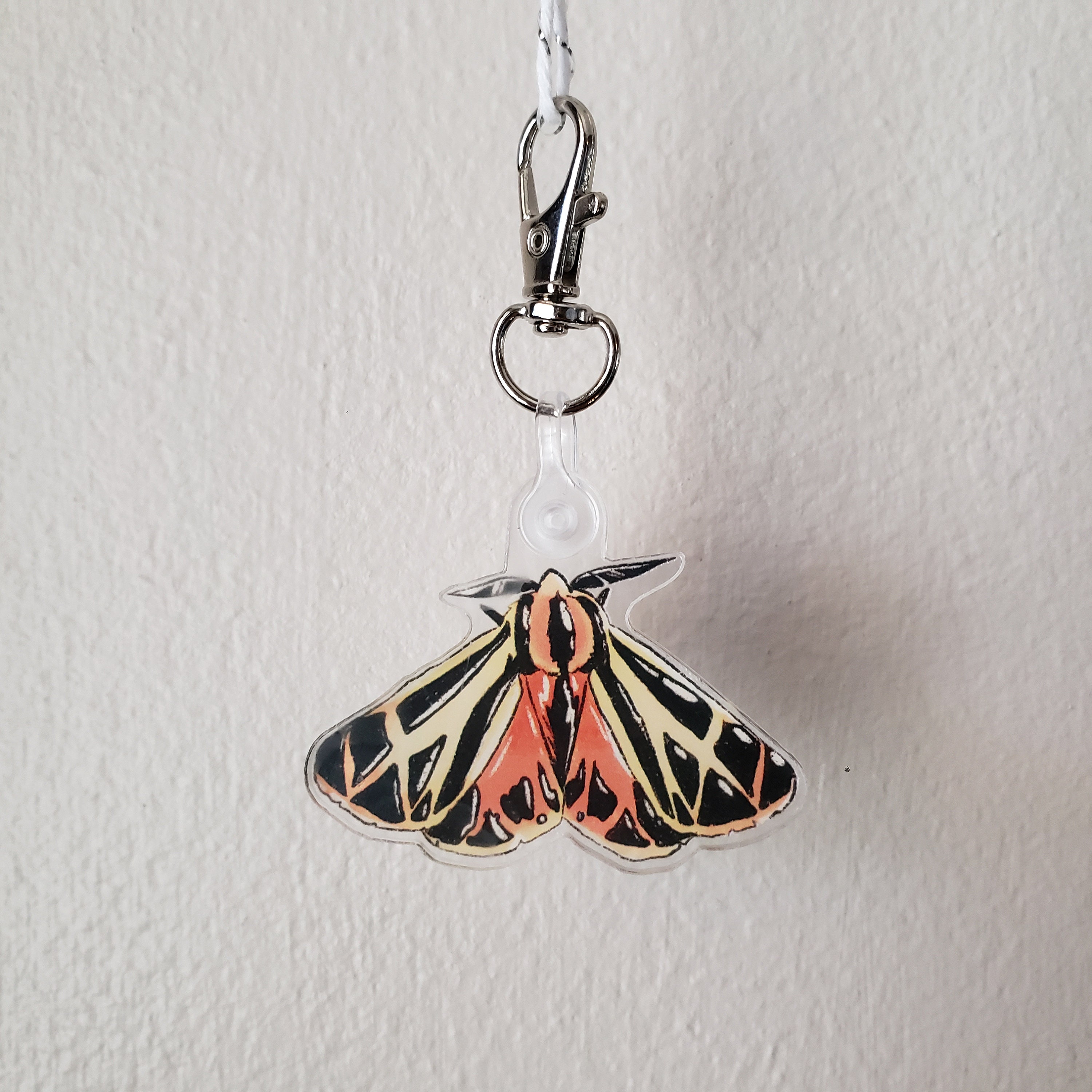 Moth Key Racks Cute Key Chain Luna Moth Insect Tigger Moth Kawaii Accessory - Etsy