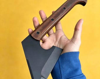 Hache tomahawk tactique artisanale, hachette en acier à haute teneur en carbone avec étui, cadeau d'anniversaire pour homme