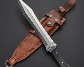 Handgefertigtes Schwert für Männer D2 Stahl Kurzschwert: Night Stalker Design