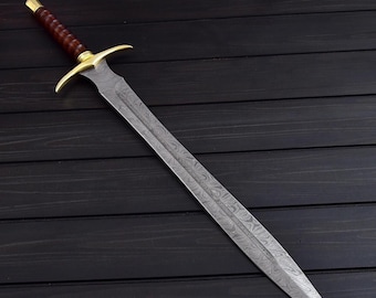 Épée Gladius en acier D2 faite main : réplique de gladiateur romain