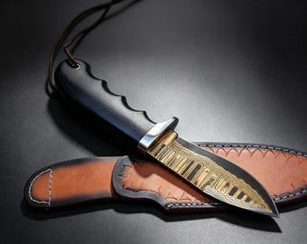 Makoumi Gene Hunting Knife Custom Handmade Knife