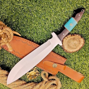 Bowie knife custom handmade d2 steel bushcraft Bowie knife