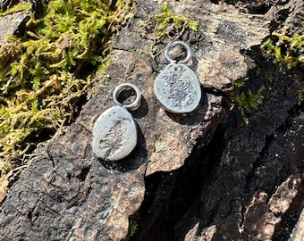 Ciondolo a forma di pigna in argento sterling: regalo di gioielli fatti a mano a forma di foresta