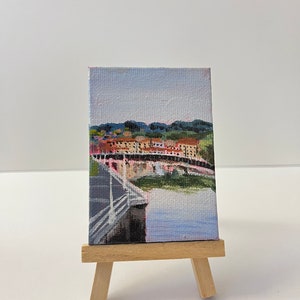 Tiny Paintings- Original Acrylic Paintings 2.5"x3.5" (easel included)