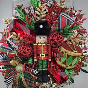 Nutcracker Christmas Wreath