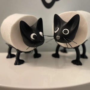 Suporte para rolo de papel higiênico para gatos